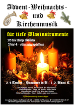 Advent – Weihnacht – und Kirchenmusik für tiefes Blech.