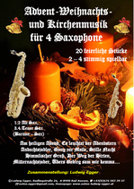 Advent-Weihnachts-und Kirchenmusik für 4 Saxophone