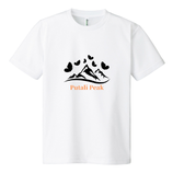 【送料込み】  Putali Peak   ツアーTシャツ  オリジナロゴ （ドライ／4.4オンス/ホワイト・ターコイズ・イエロー)