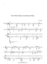 Trio for Bass Clarinet, Contrabass and Piano , Digital Score (PDF)