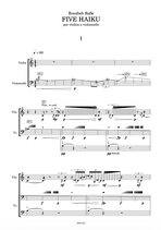 Five Haiku for Violin and Cello, Digital Score