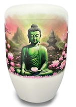 Naturstoffurnen mit Buddhamotiv