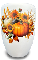 Naturstoffurnen mit Herbstmotiven