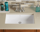 Rectangular Bathroom Sink - White