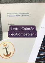 Lettre colorée · édition papier
