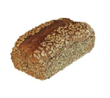 Bio-Purpurleinsamenbrot, mit Kürbis- und Sonnenblumenkerne