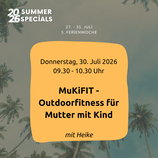 MuKiFIT OUTDOORFITNESS Do 30.07.2026 / 09.30 - 10.30 Uhr