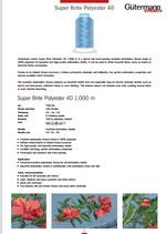 Super Brite Polyester 40 conen 1000m