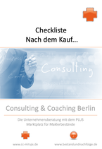 Neu 2026: Checkliste  "Nach dem Kauf von Maklerbeständen und Maklerfirmen"