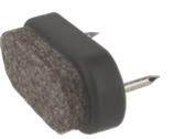 Filzgleiter zum Nageln Kunststoff oval Art. 10063