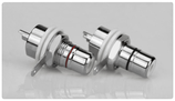 2x CINCH EINBAUBUCHSE RCA CHASIS - RHODINIERT