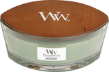 Woodwick candle white willow moss ellipse