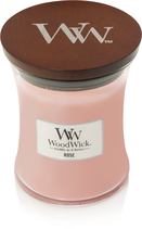 Woodwick candle rose medium