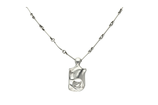 Lapponia zilveren collier met design hanger, Finland 1983.