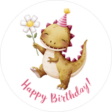 Fondant-Tortenaufleger / Happy Birthday Dino