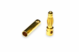 Stecker Gold 3mm, inkl. Schrumpfschlauch, 10 Stück