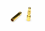 Stecker Gold 4mm, inkl. Schrumpfschlauch, 10 Stück