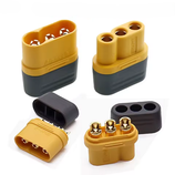 Amass Stecker / Buchse mit Schutzkappe MR60, 1 Paar