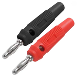 Bananenstecker 4mm, 1 Paar rot/schwarz