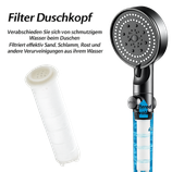 Filter Duschkopf mit Start & Stop