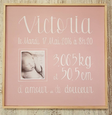 cadre naissance pour fille ou garçon