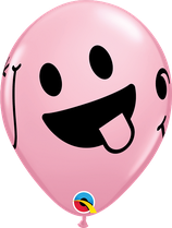 6 Ballons Qualatex Smiley Faces