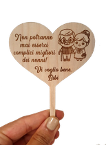 10 pz tag da vaso a forma di cuore personalizzati