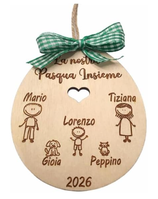 Pallina Pasqua con personaggi