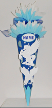 Schultüte Pegasus blau weiß