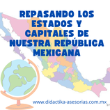 Presentación en PDF y rompecabezas para memorizar los Estados y Capitales de la República Mexicana
