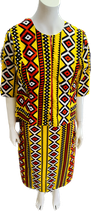 Yellow red Jacket and Skirt