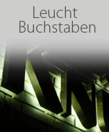 Gefräste Buchstaben aus Vollmaterial, wetterfest