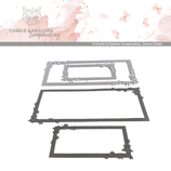 Stanzformen Sternenrahmen für Passepartout Din lang