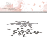 Stanzform Winterzweig mit Beeren