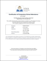 Proof of Enrollment 16+