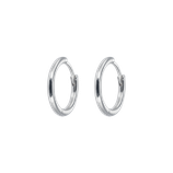 EMILIA Medium silver hoops