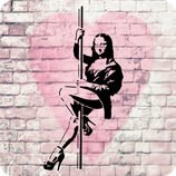 Stencil PopArt - "Mona Lisa Pole"