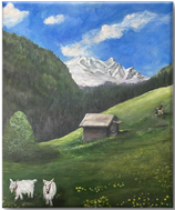 Alpine goats (60 x 50)