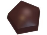 Molde de chocolate y bombón con forma de pentágono.