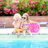Neon roze strandbal