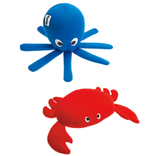 Neopren Hundespielzeug Krabbe und Oktopus