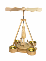Teelichtpyramide mit Rehe