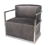 FIOCCHI Arm Chair Mid Grey Velvet