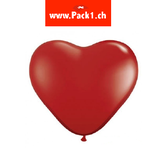 Herzballons - Kristall Rot