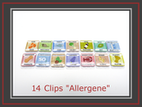 Allergene Clips (Set 14 Stück)