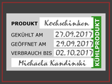 Lagerschild Kühlprodukte