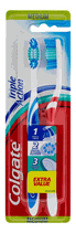 COLGATE - Brosse à dents Médium 4 pcs