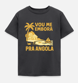 TSHIRT CAPOEIRA ENFANT - VOU ME EMBORA PRA ANGOLA - CHARBON
