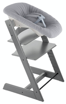 STOKKE Hochstuhl Tripp Trapp mit Newborn-Set grey