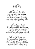 A2-Poster "Hätt ich"